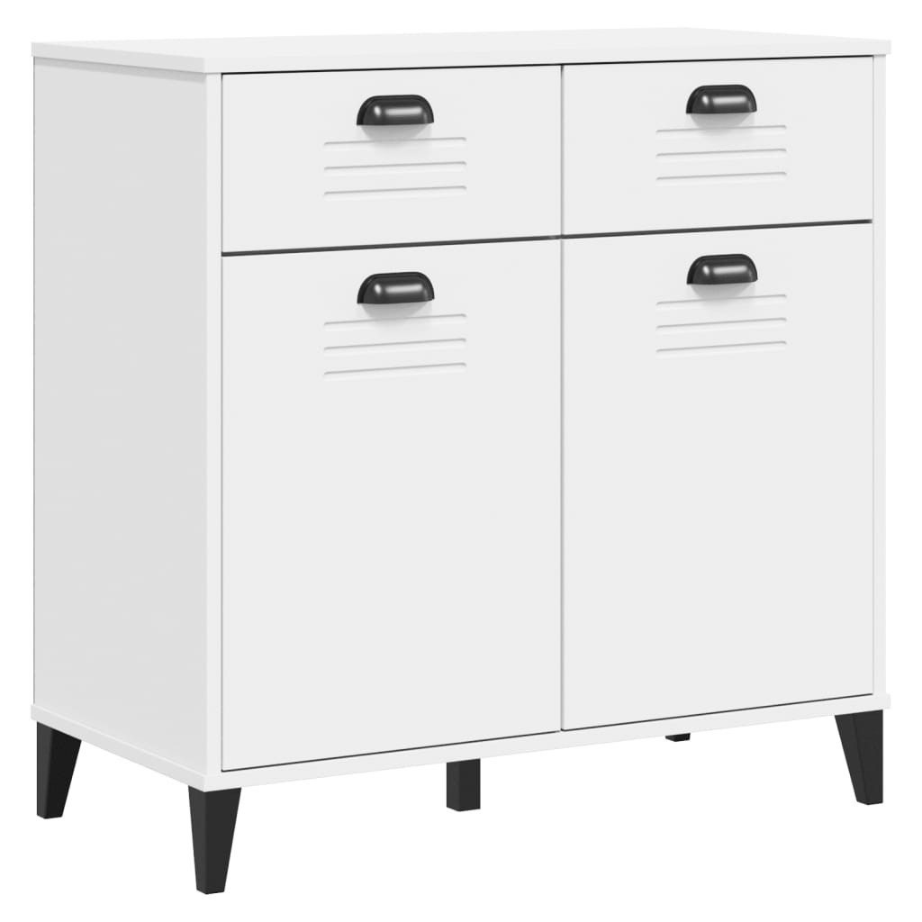 vidaXL Sideboard Sideboard VIKEN Weiß 80x40x80 cm Holzwerkstoff (1 St)