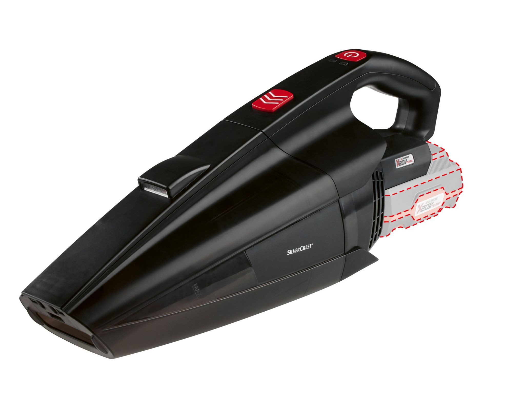 SilverCrest Akku-Handstaubsauger Handstaubsauger Akkusauger SHSA 20-LI A1 20V mit Bürsten ohne Akku