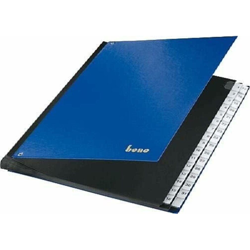 bene Aktenordner Pultordner 1-31 blau