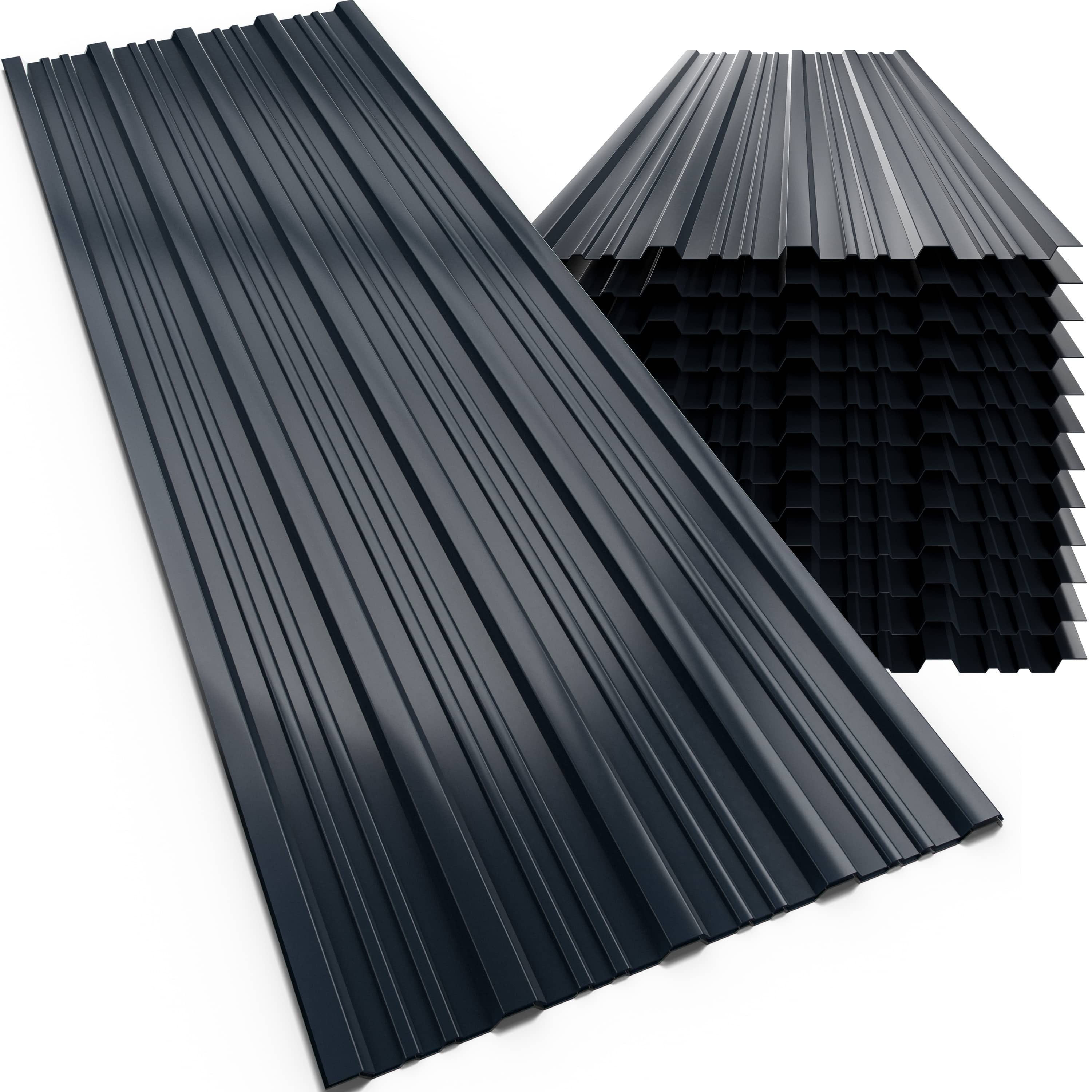 Gardebruk Gerätehaus, BxT: 46x110 cm, 28x Trapezblech 110x46cm = 14m² Verzinkt Rostresistent Wetterfest