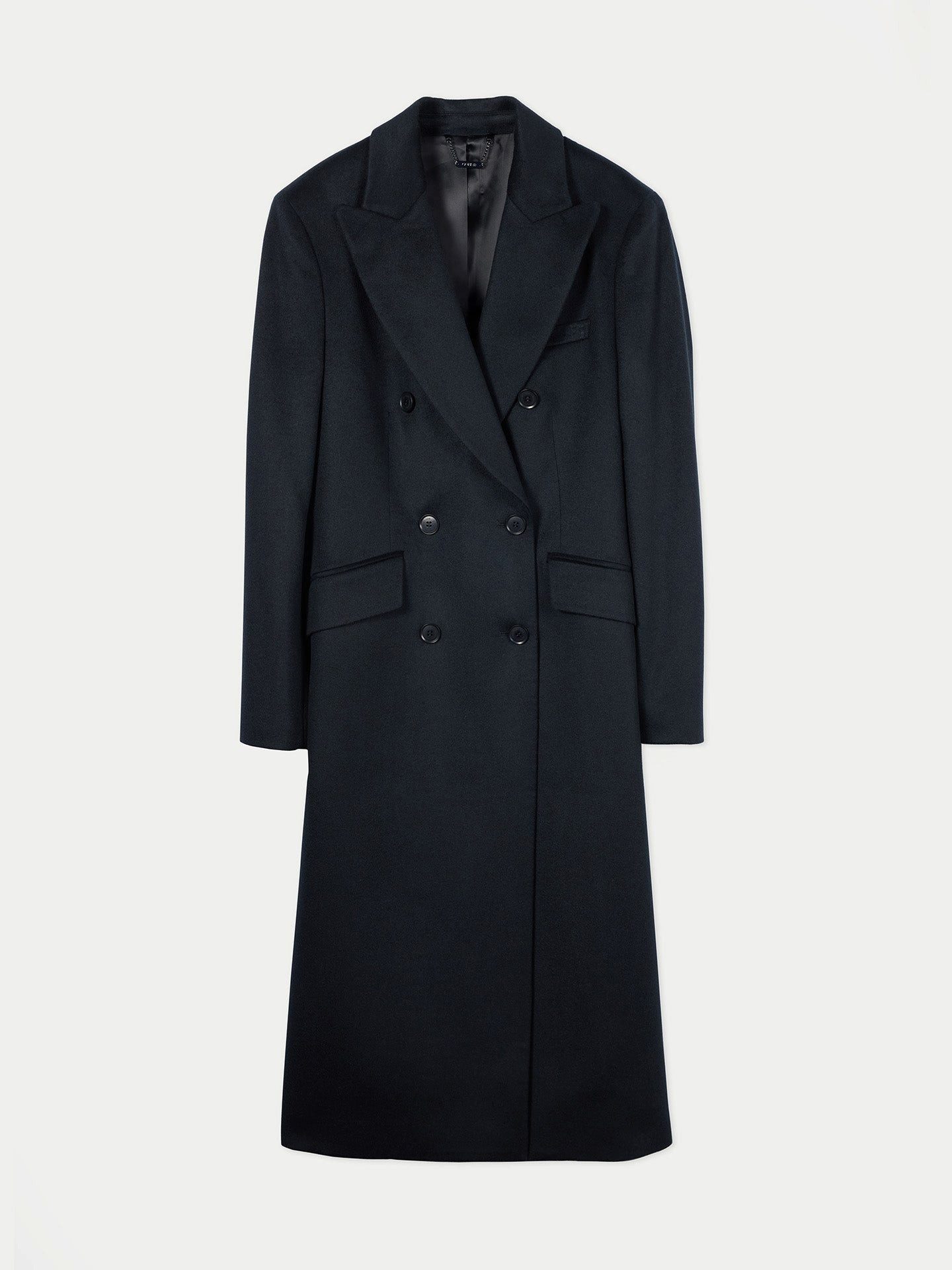 GOBI Cashmere Wollmantel Doppelt-Reihiger Langer Mantel günstig online kaufen