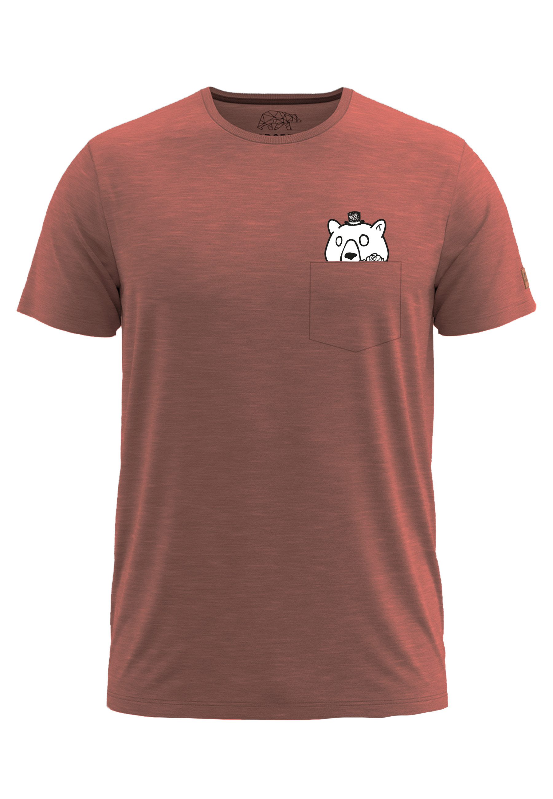 T-Shirt Stoltson mit Brusttasche