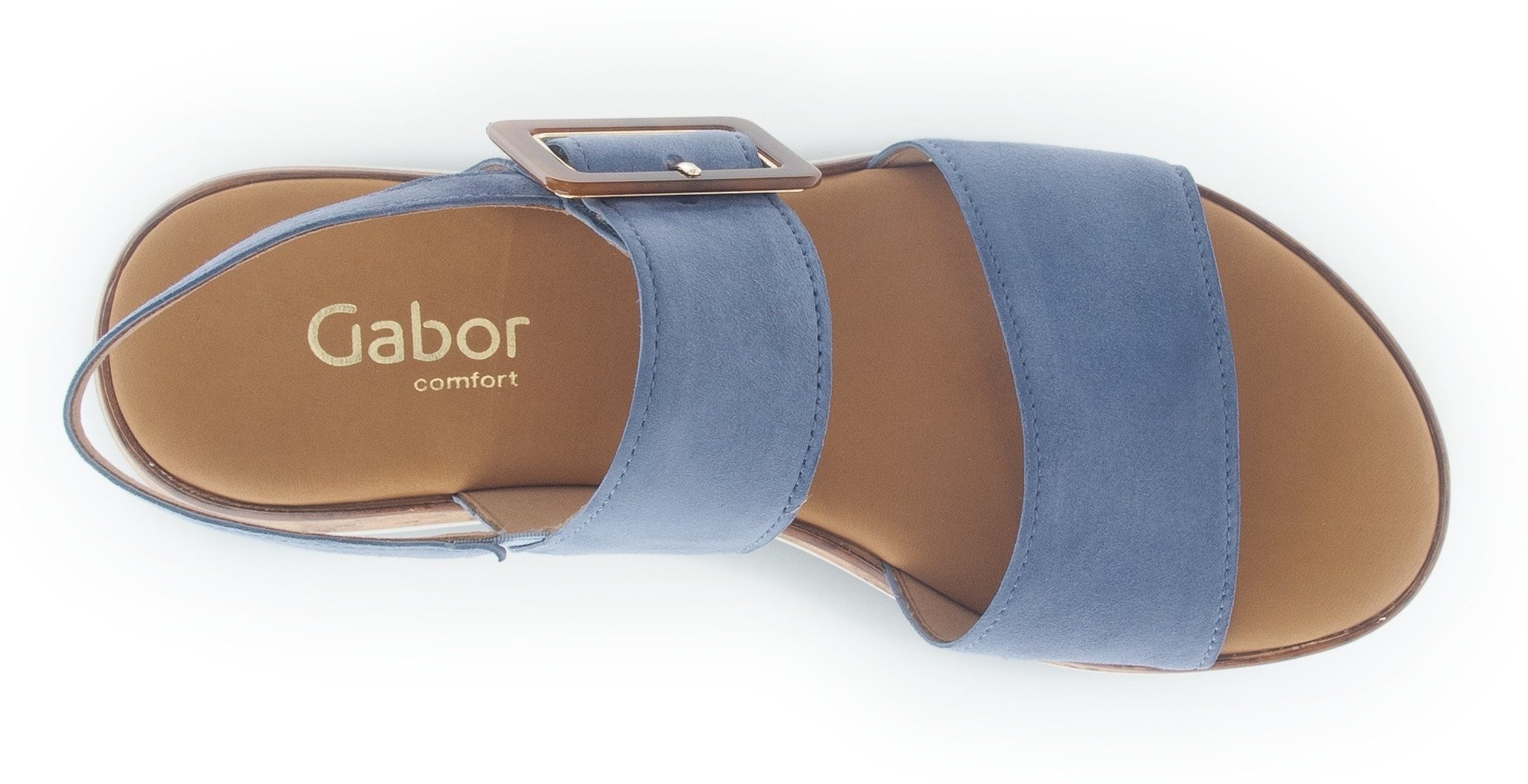 Gabor RHODOS Plateausandaletten, Keilabsatz, Sommerschuh in bequemer Schuhweite G (weit)