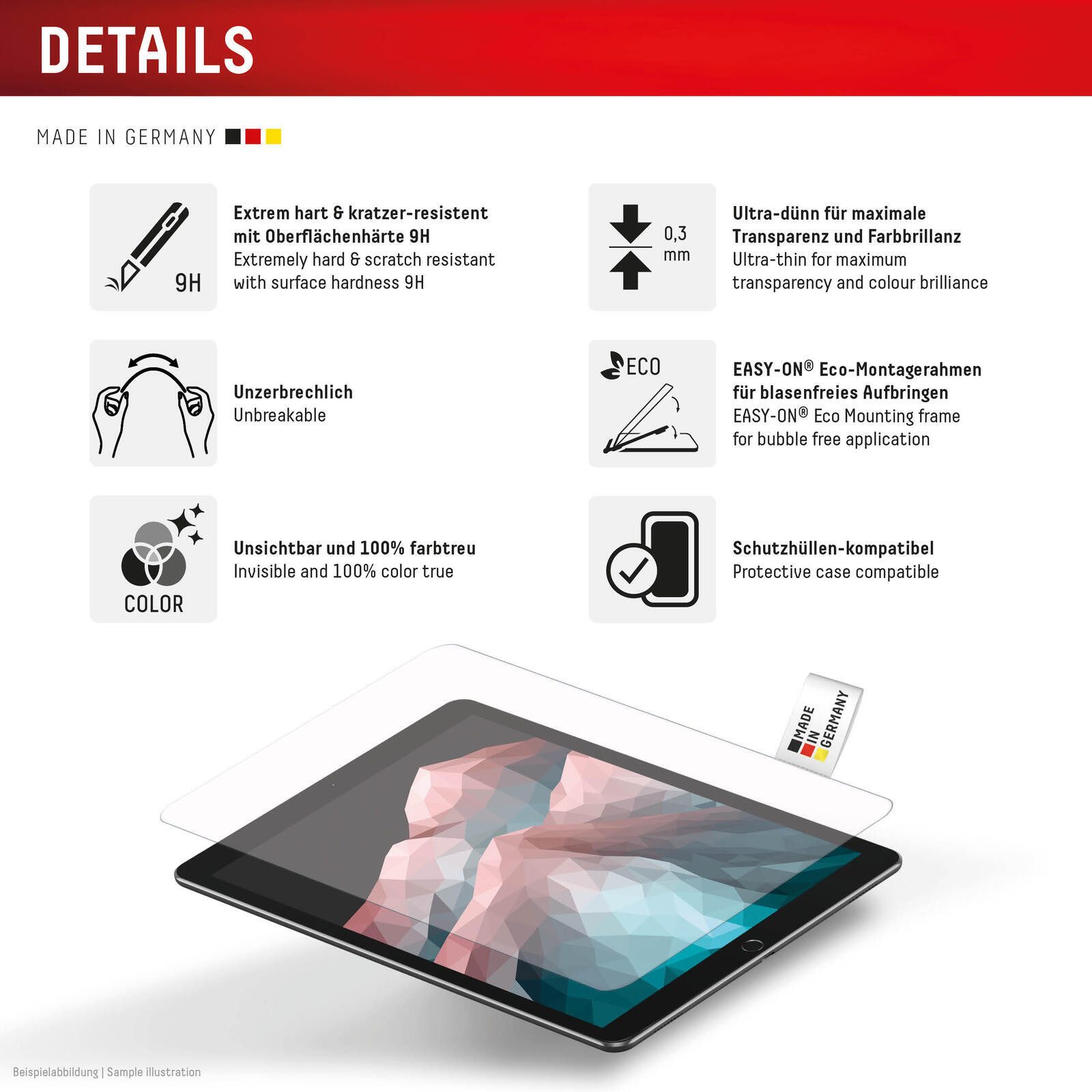 Displex Tablet-Hülle DISPLEX Tablet Glass für Samsung Galaxy Tab S11 – Bild 2 von 5