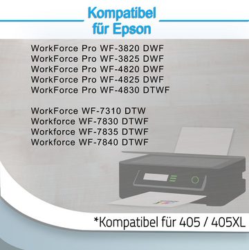 Druckerparadies 40er Pack Druckerpatronen 405 405XL kompatibel für Epson WF-7830 Tintenpatrone (40-tlg)