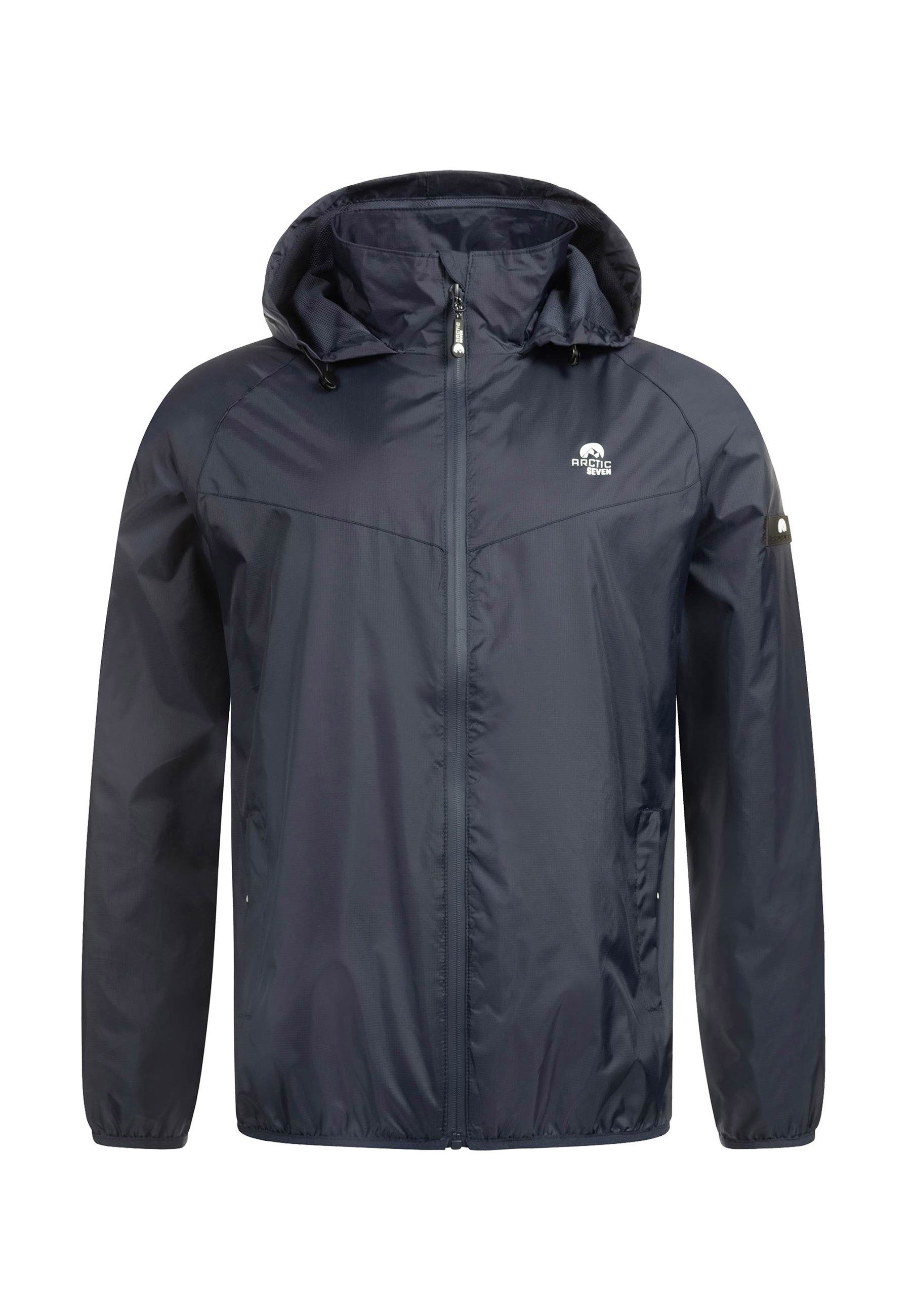 Regenjacke Herren leicht mit Kapuze – Wasserabweisende Outdoorjacke