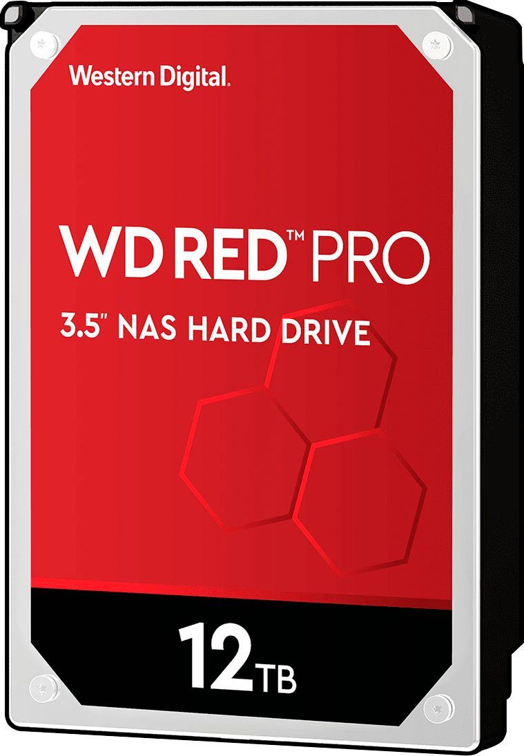 Western Digital WD Red Pro HDD-NAS-Festplatte (12 TB) 3,5" 240 MB/S Lesegeschwindigkeit, Bulk
