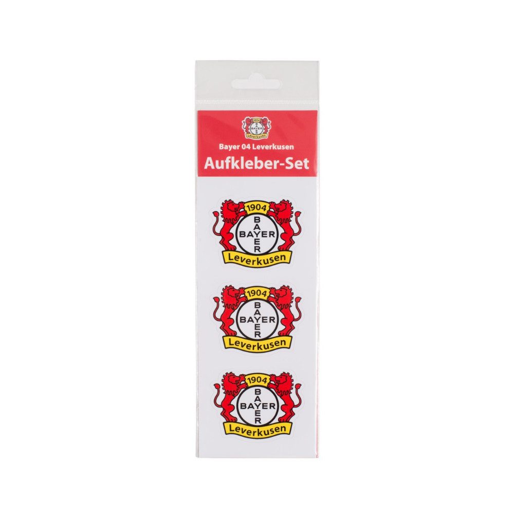 Bayer 04 Leverkusen Aufkleber Bayer 04 Leverkusen Aufkleber 3er-Set, vierfarbig