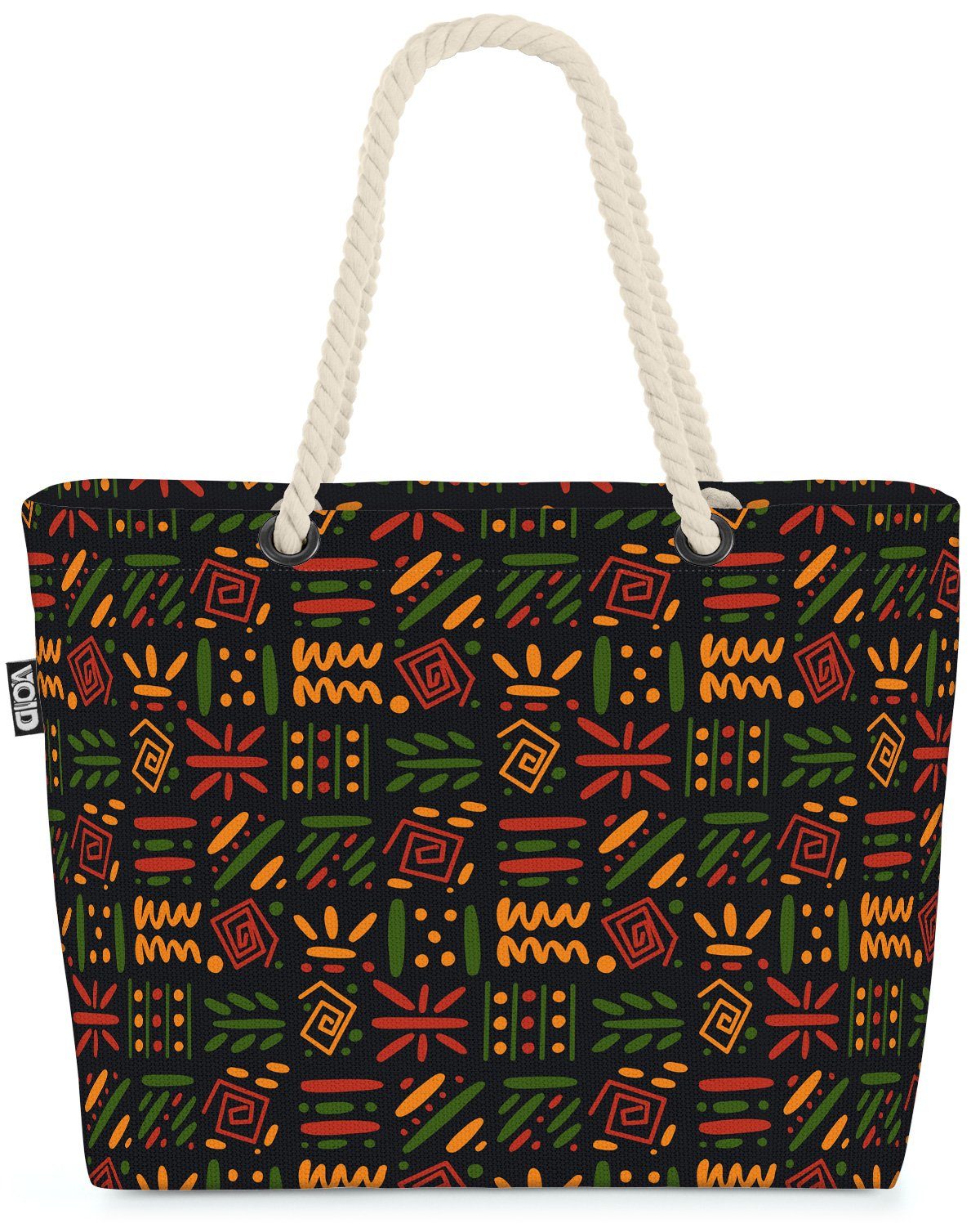 Indigen VOID Strandtasche ethnisch gemu Symbole Muster (1-tlg), tribal muster Afrika afrikanisch