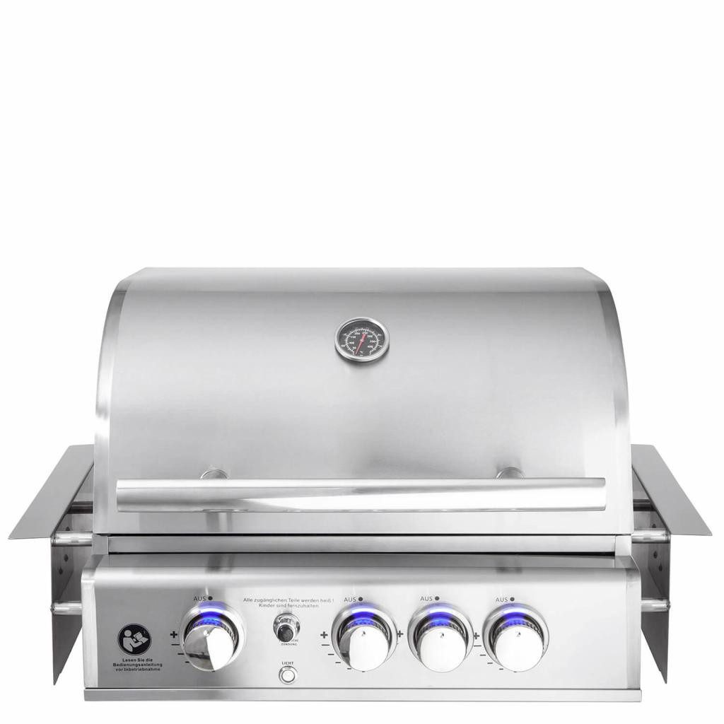 All Grill Gasgrill Allgrill TOP LINE Gasgrill CHEF M, Air System, Edelstahl, Backburner, 3 Brenner