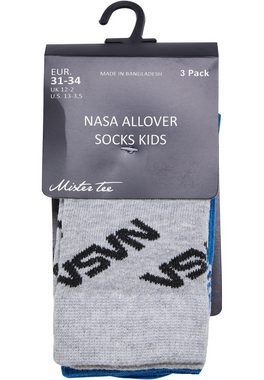 MisterTee Basicsocken MisterTee Unisex NASA Allover Socks Kids 3-Pack (1-Paar)