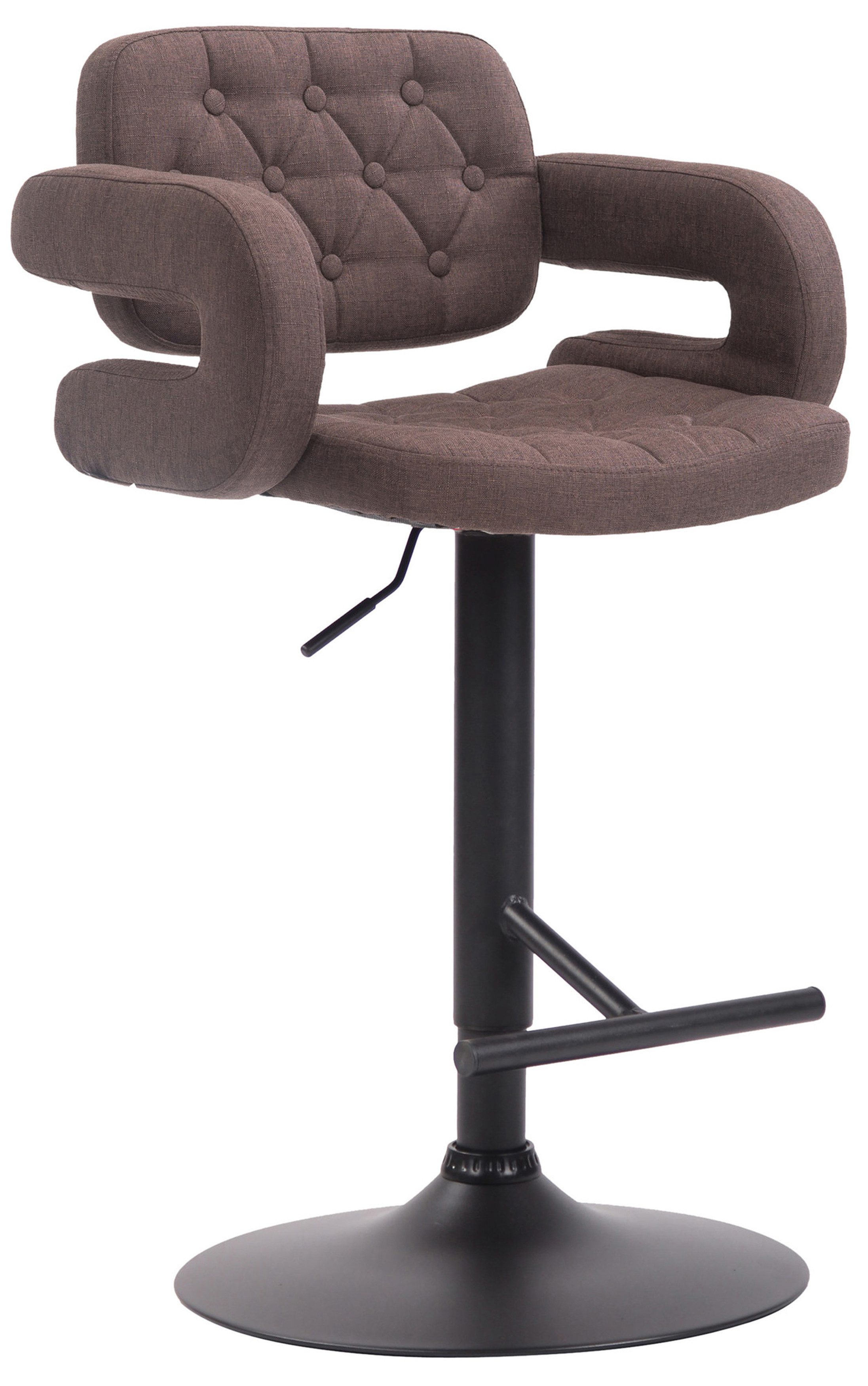 TPFLiving Barhocker Stoff (Barstuhl mit Rückenlehne günstig online kaufen