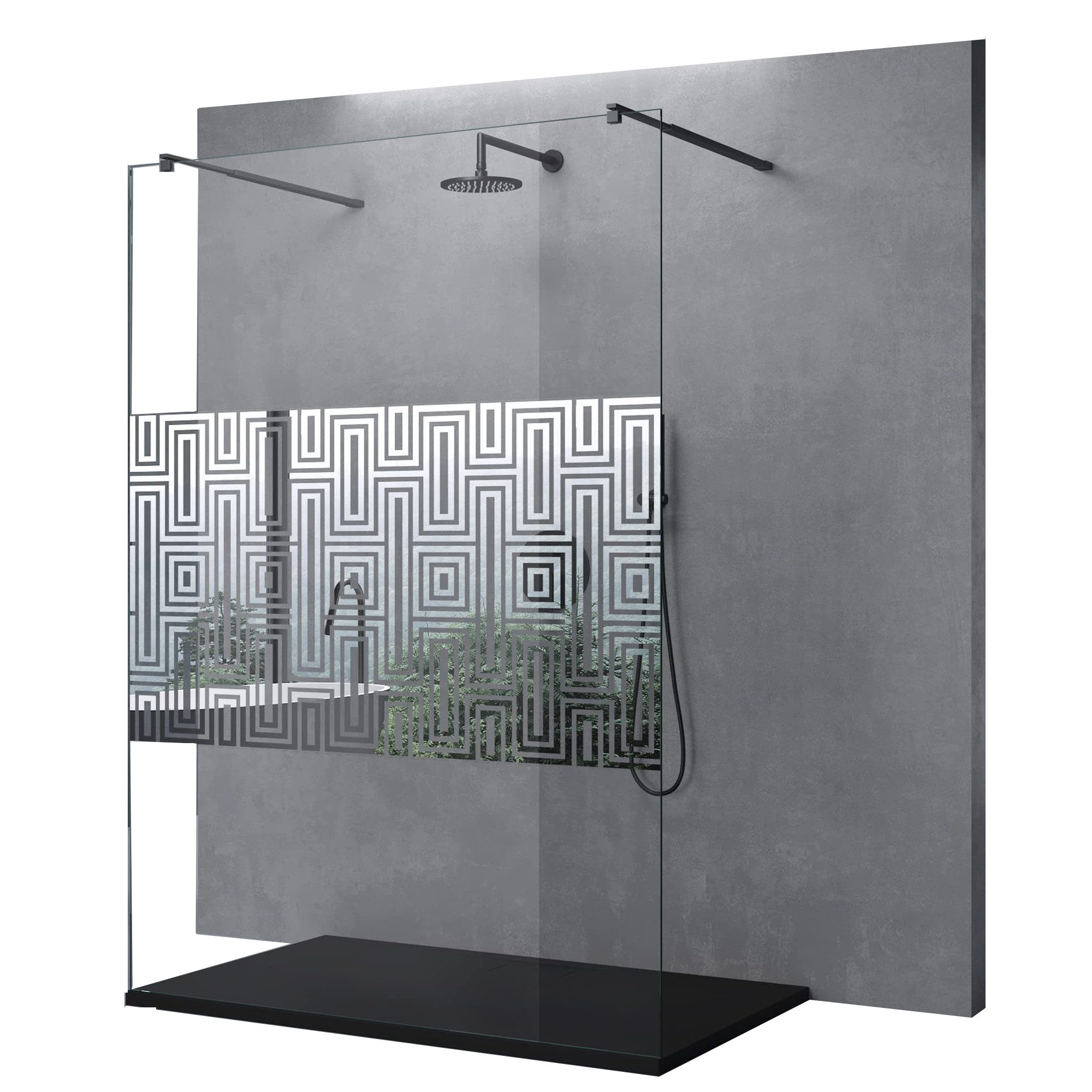 doporro Walk-in-Dusche Walk-In Duschwand 10mm ESG-Sicherheitsglas günstig online kaufen