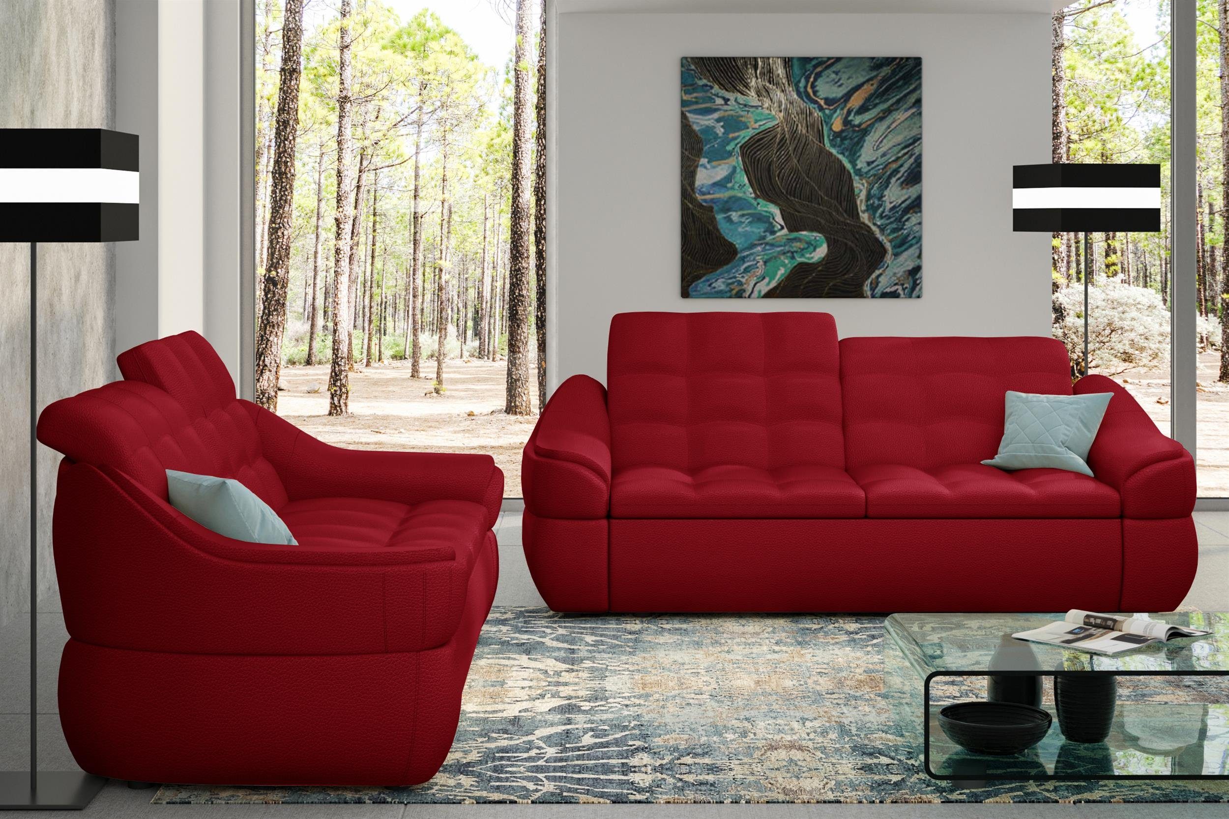 made 2x2-Sitzer bestehend Sofa, Modern aus Alisa, (Set in (2-tlg), Europa Stylefy Design, Polstergarnitur