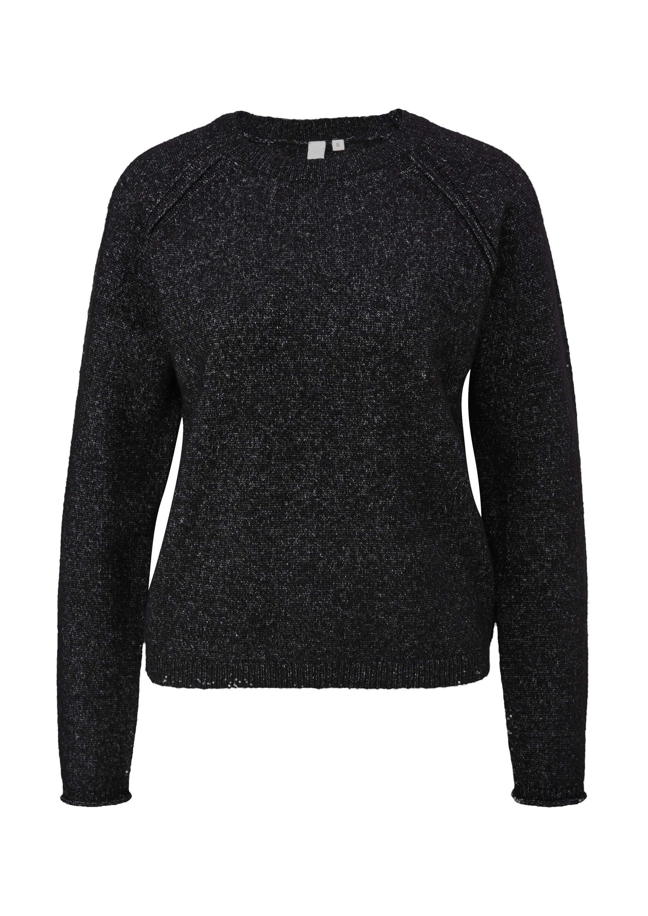QS Longpullover Strickpullover Strickpullover mit Rollsaum günstig online kaufen