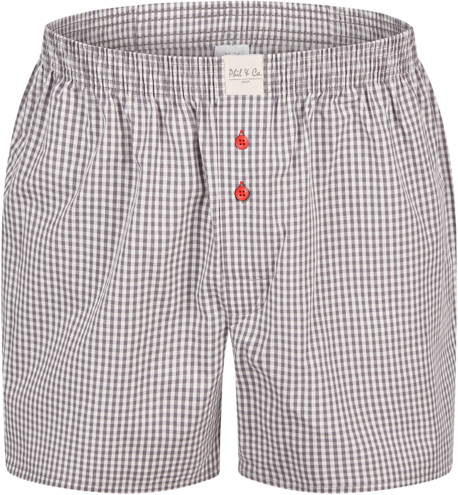 Phil & Co. Boxershorts 6 Phil & Co. Berlin Webboxer Herren american Boxer Boxershorts Shorts (1-St)