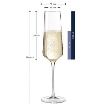 LEONARDO Sektglas Puccini Gastro-Edition Sektglas geeicht 0,1 l, Glas