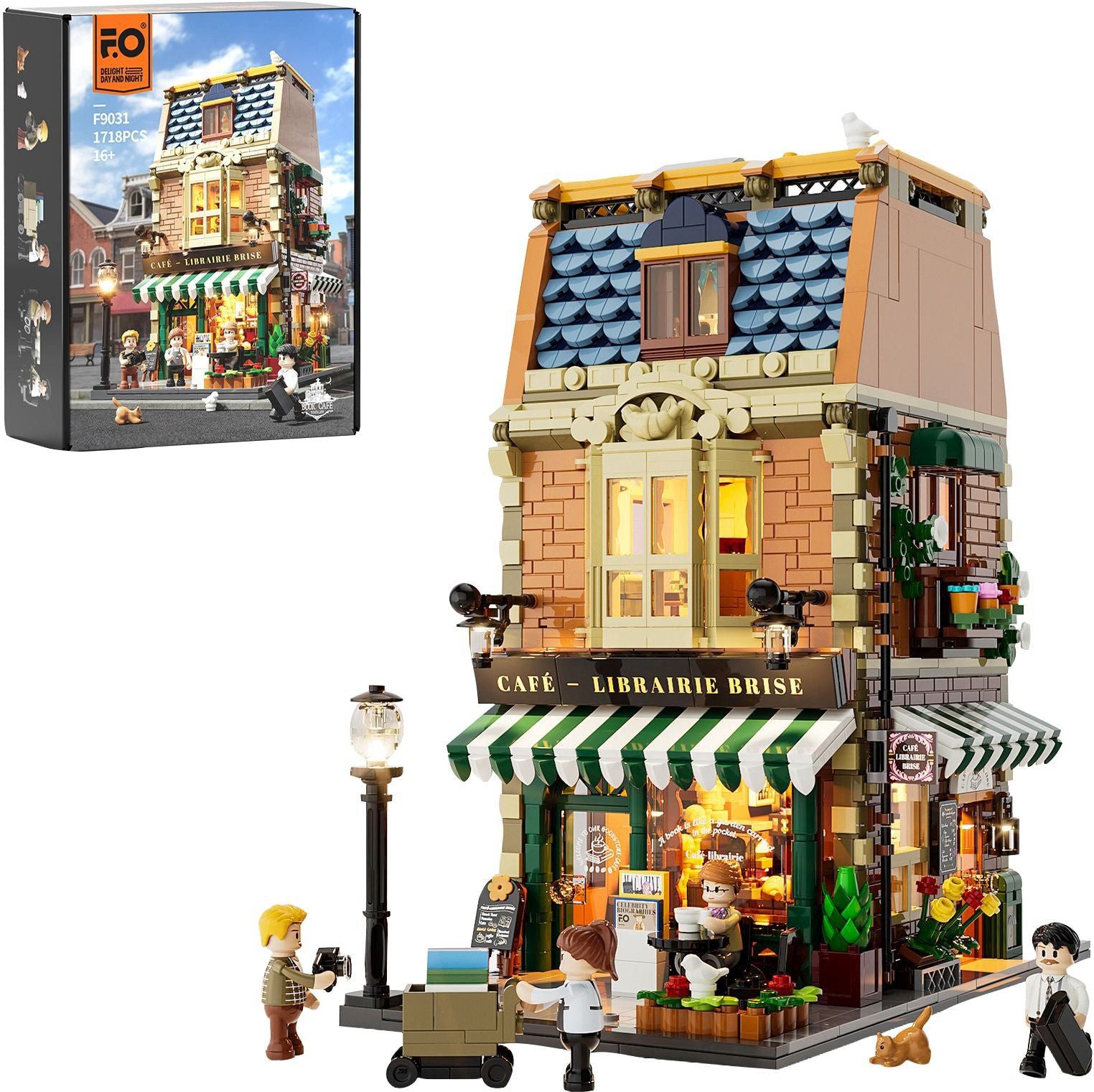 Lumibricks Lumibricks Buch-Café Klemmbausteine 1718 Teile Konstruktions-Spielset