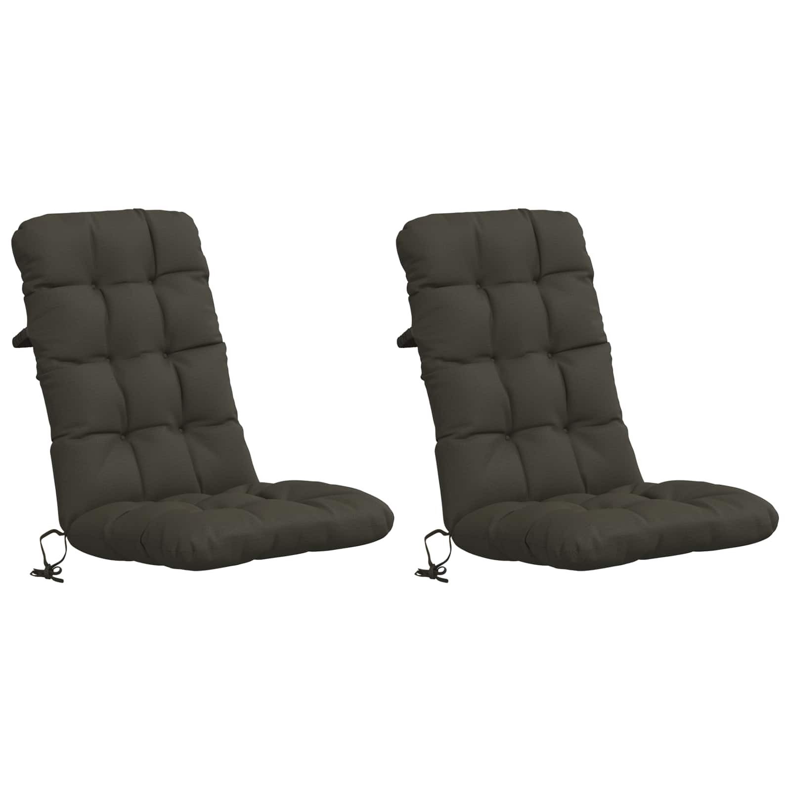 vidaXL Sitzauflage 2-teiliges Hochlehner Kissenset VIANEN 2 pcs 100 % Polyester, (2 St)