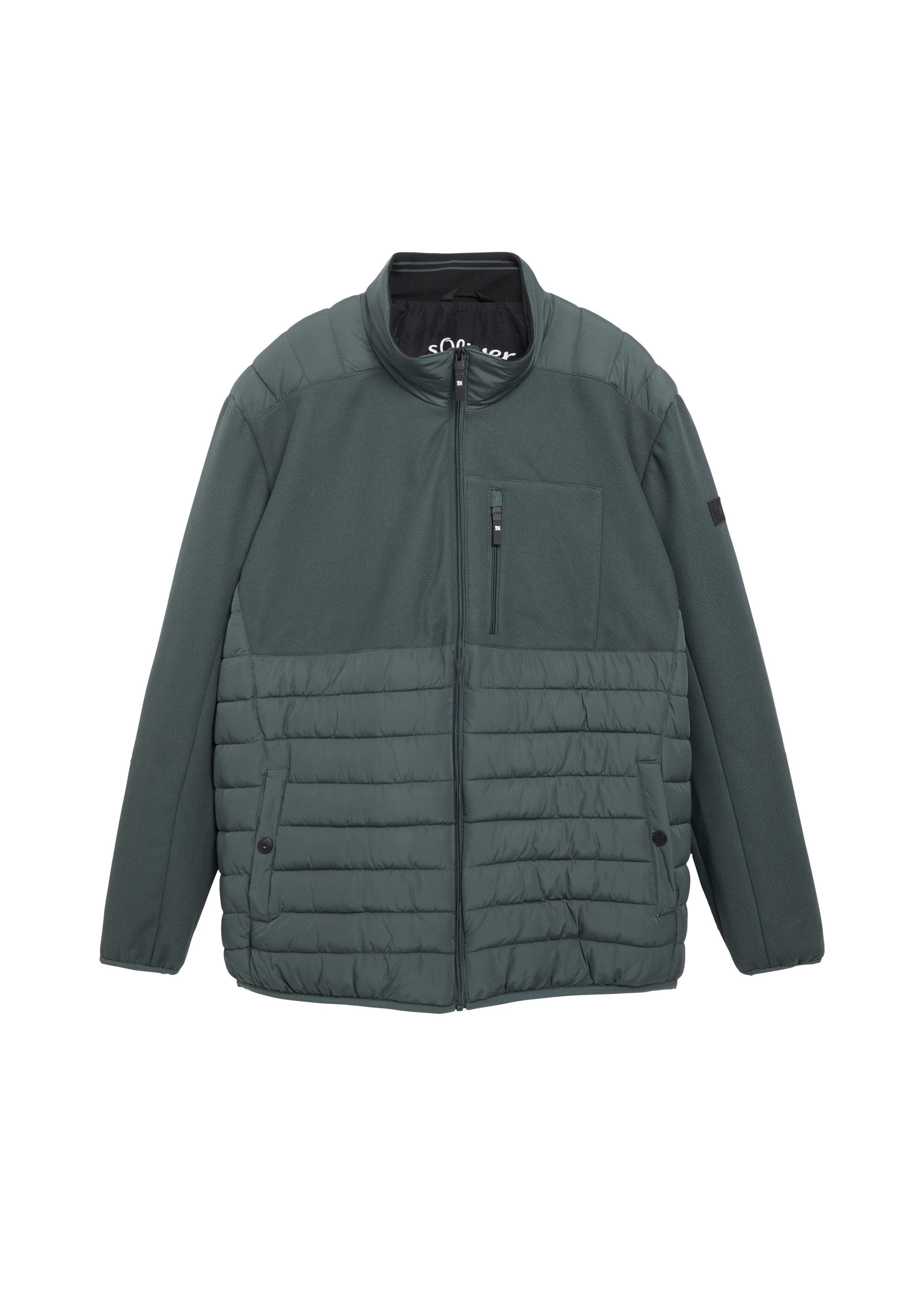 s.Oliver Funktionsjacke Outdoor-Jacke Leicht wattierte Jacke im Fabricmix mit sportiven Details