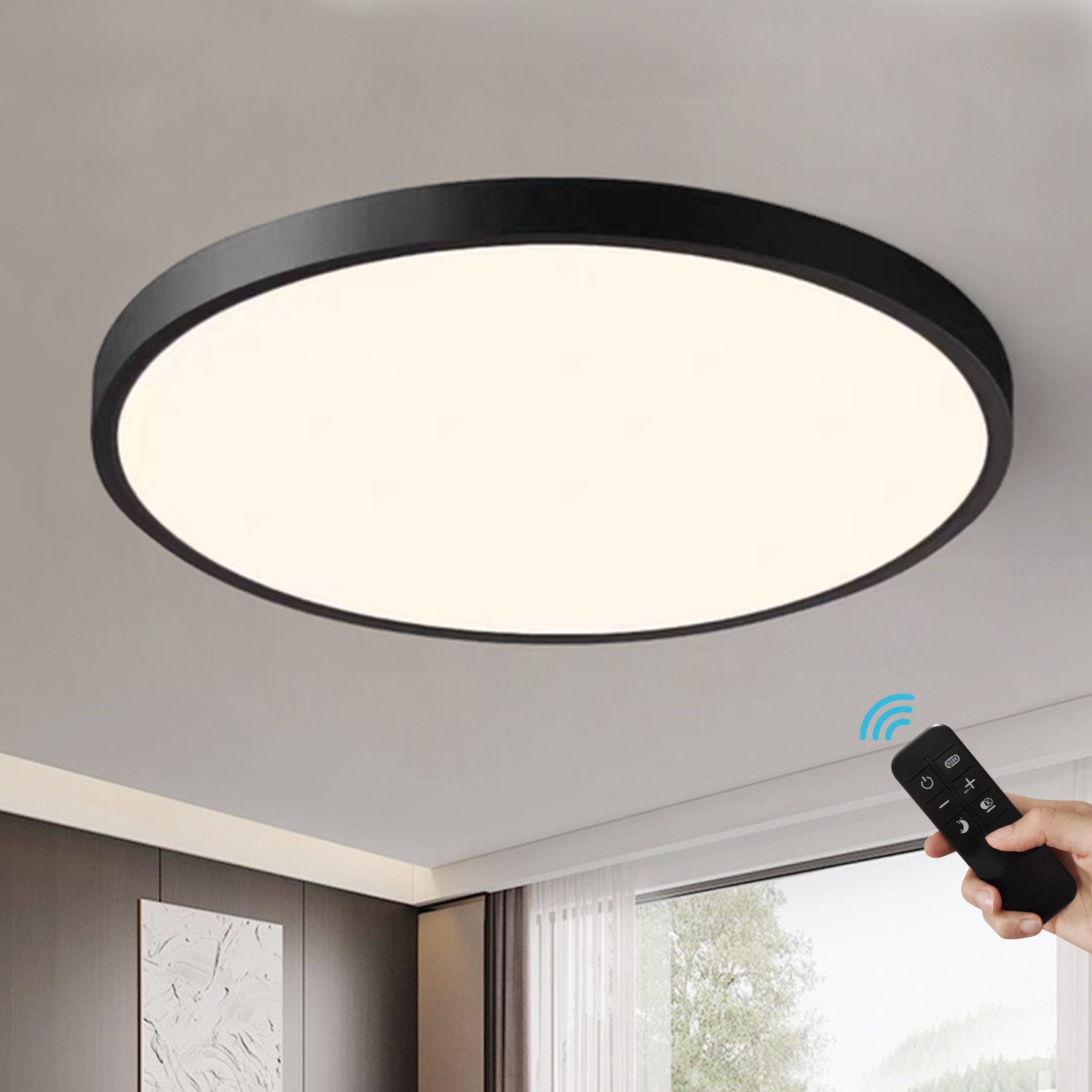 JDONG LED Deckenleuchte Flach Dimmbar mit günstig online kaufen