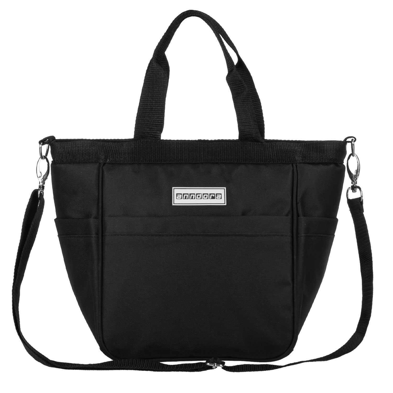 anndora Shopper Umhängetasche Damen Schultertasche, Hauptfach mit Reißverschluss - abnehmbarer Schultergurt – Bild 4 von 5