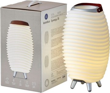 kooduu LED Stehlampe Synergy 35, Bluetooth-Lautsprecher, LED fest integriert, Warmweiß, Hygge-Design, Bluetooth Lautsprecher, Sektkühler, TWS Stereo Sound