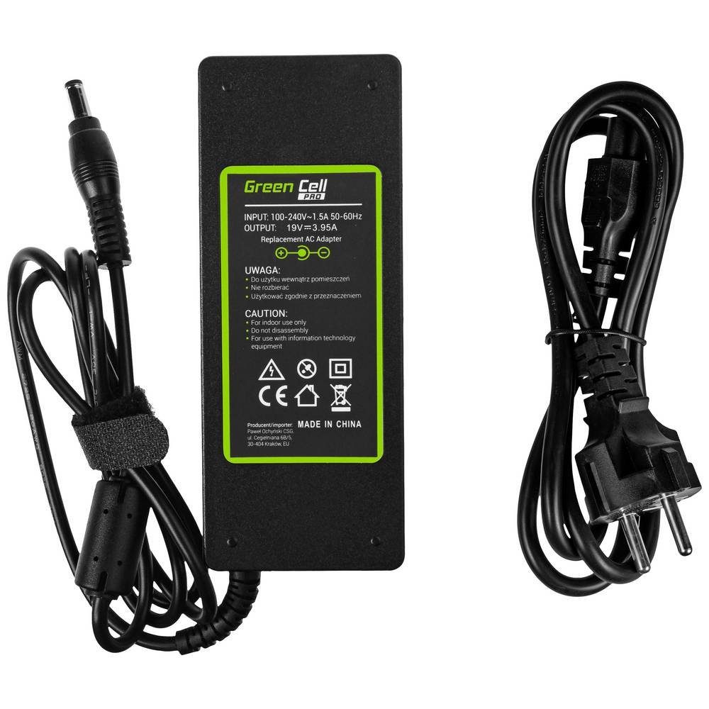 Green Cell PRO Charger / AC Adapter 19V 3.95A 75W GC-AD26AP Notebook-Netzteil