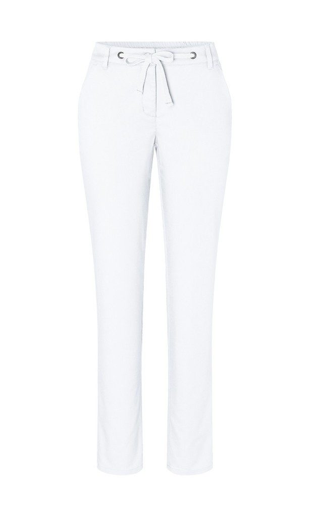 Karlowsky Fashion Chinohose KARLOWSKY Damen Chinohose MODERN-STRETCH Modern-Fit Weiß