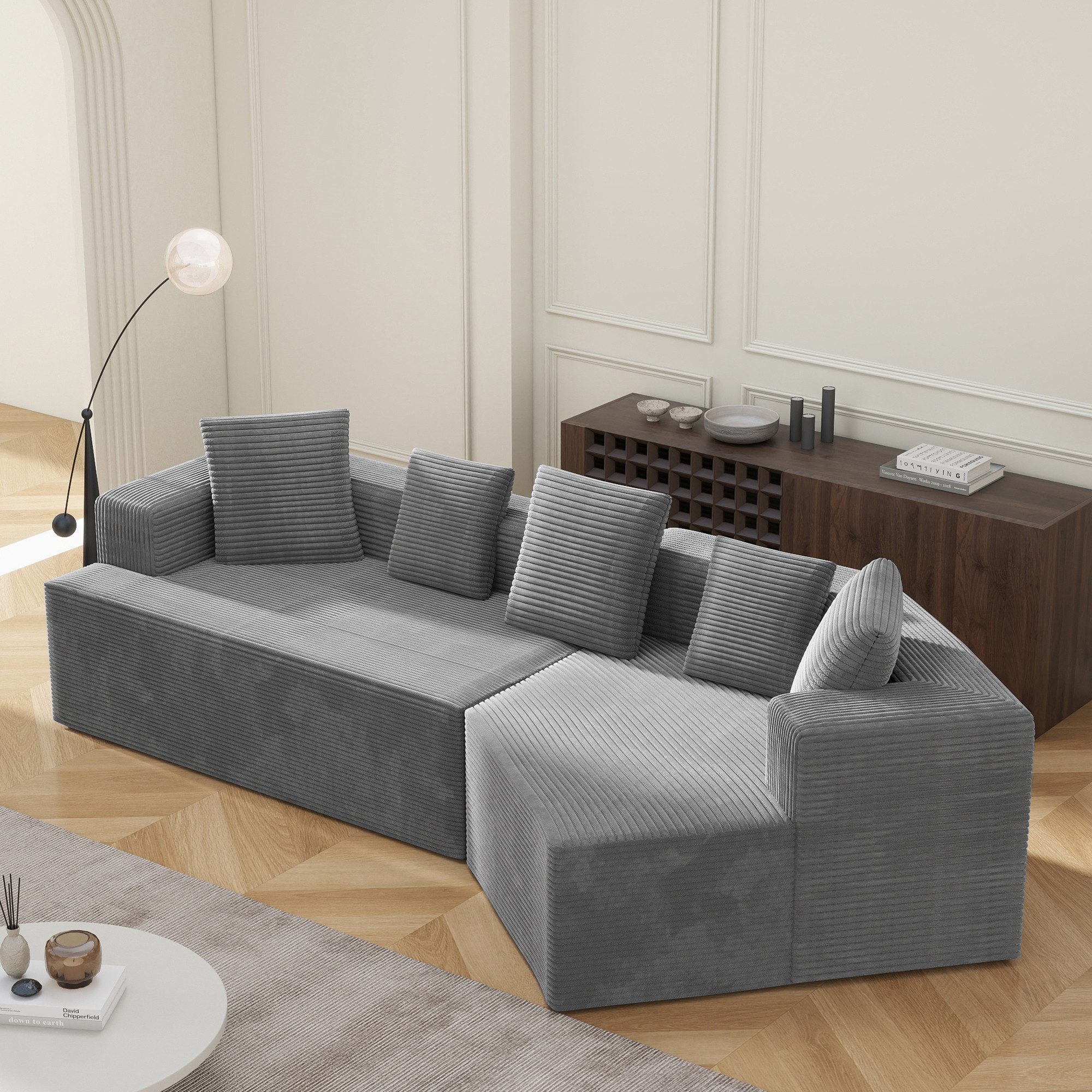 Odikalo Loungesofa Modulsofa, Cloud Sofa, einfache Montage, Komfortbezug