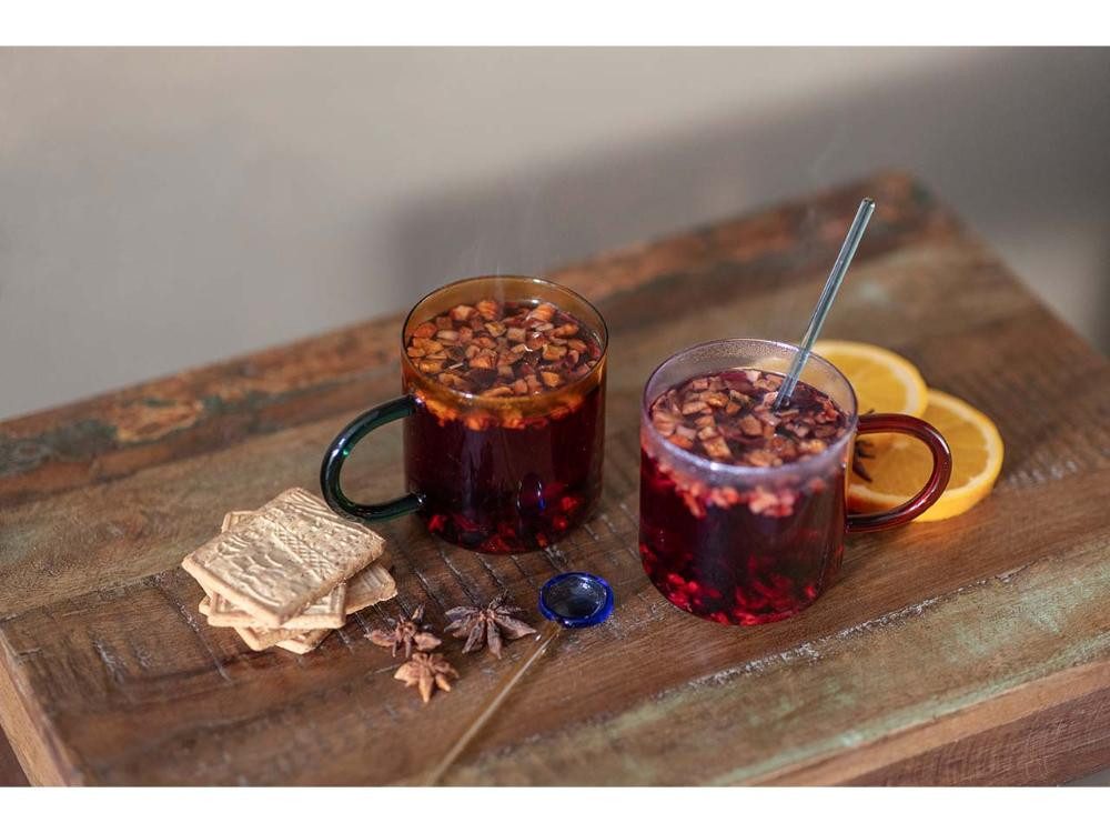 Tranquillo Becher tranquillo Tasse 'RAINBOW', Borosilikatglas