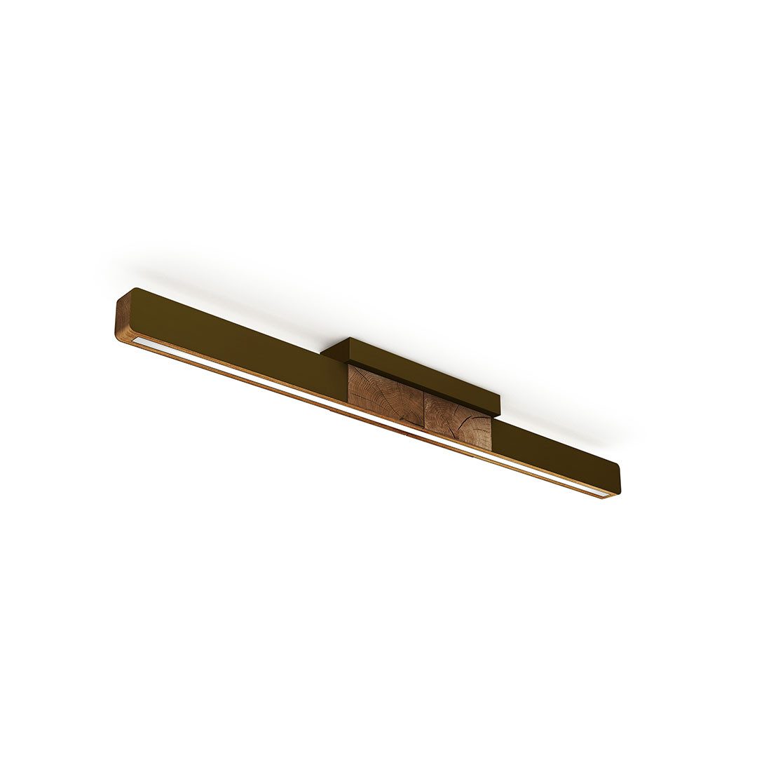 HerzBlut LED Deckenleuchte Lana del bronco, Alu LED-Leiste Acryl, satiniert