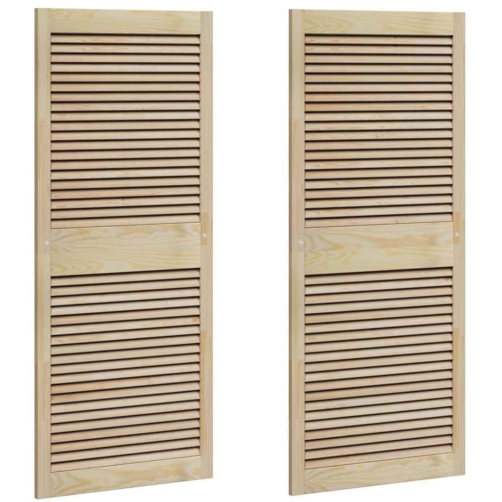 vidaXL Schranktür Schranktür mit Tür 2 Stk. Natur 140,5 x 2,1 x 59,5 cm (2 St)