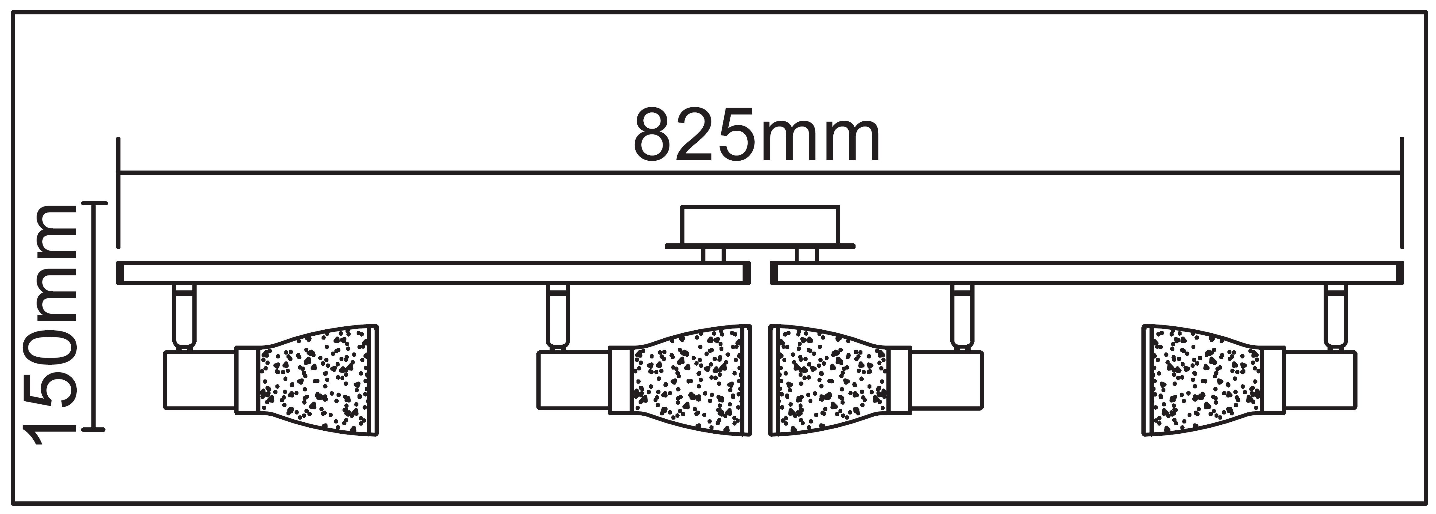 TRANGO LED Deckenleuchte, 4-flammig Deckenleuchte 1007-48 in Chrom-Optik & günstig online kaufen