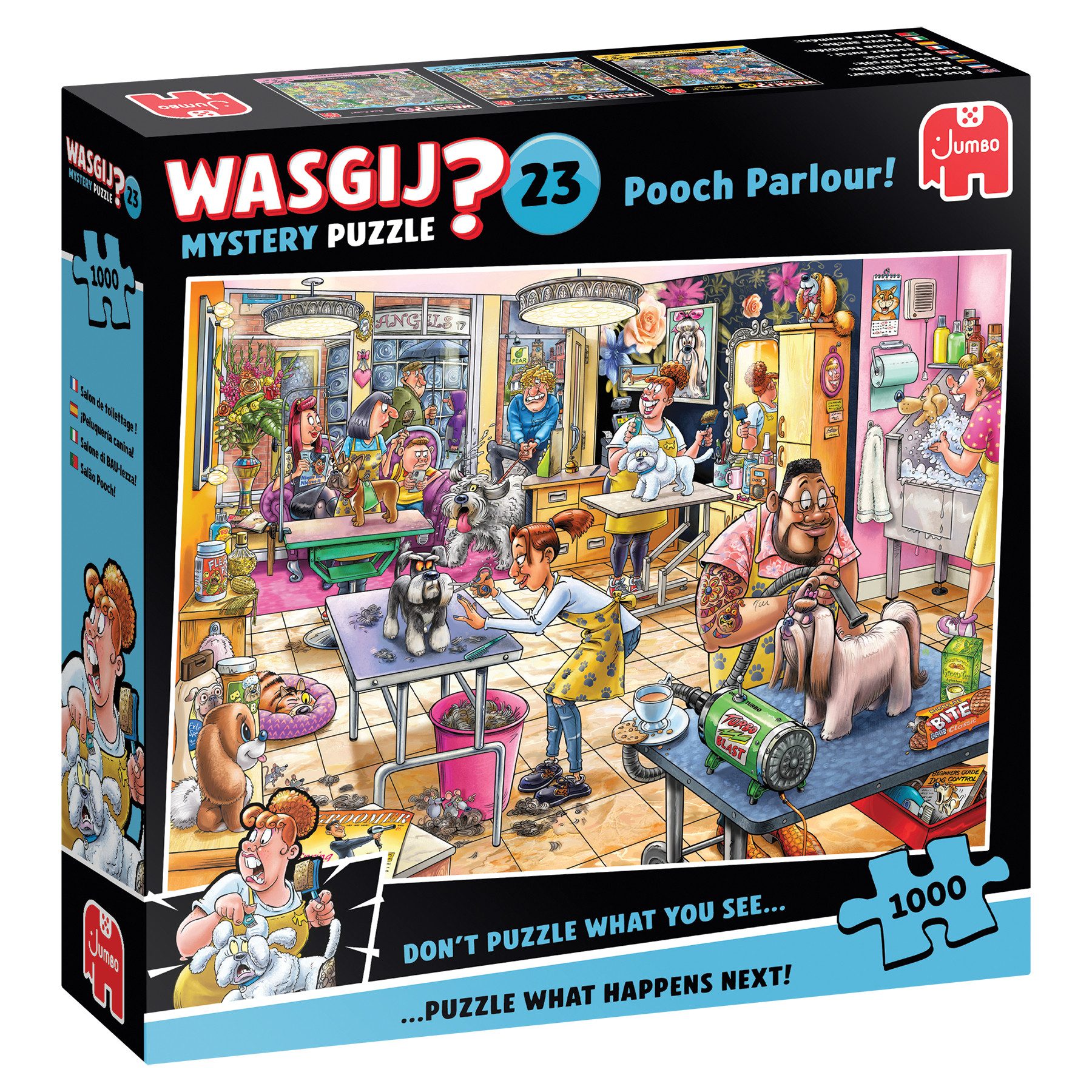 Jumbo Spiele Puzzle Wasgij Mystery 23, Hundesalon Pfötchen, 1000 Teile Puzz günstig online kaufen