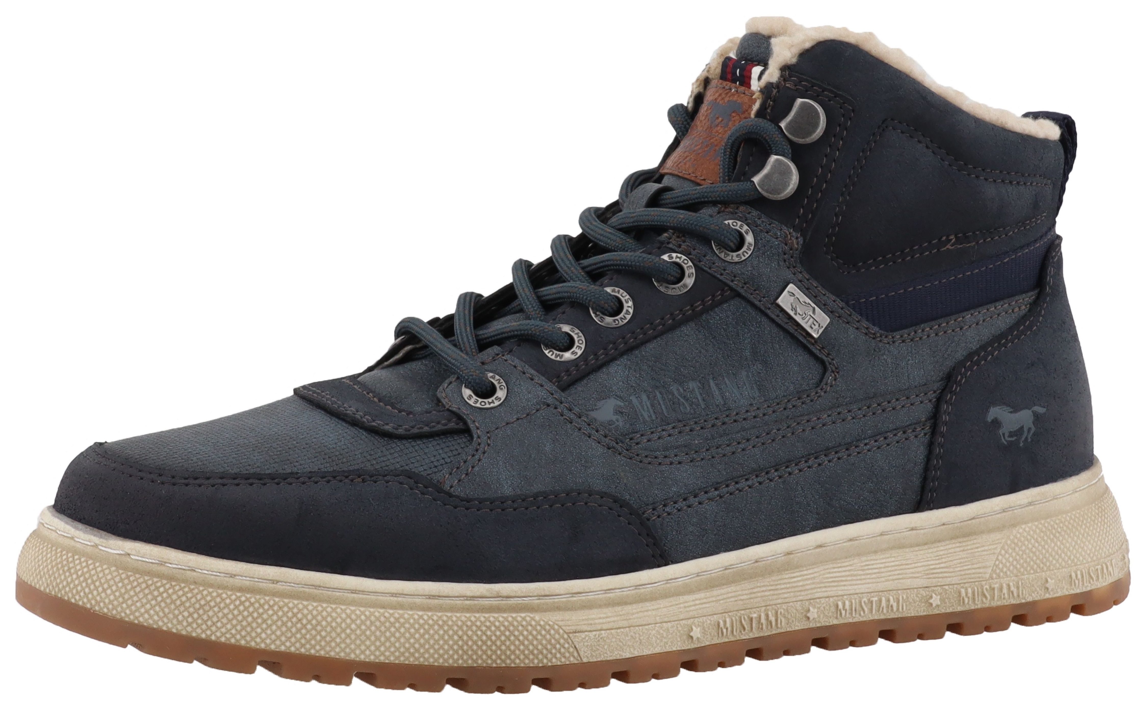 Mustang Shoes Puno Winterboots High Top Sneaker, Schnürboots mit Warmfutter
