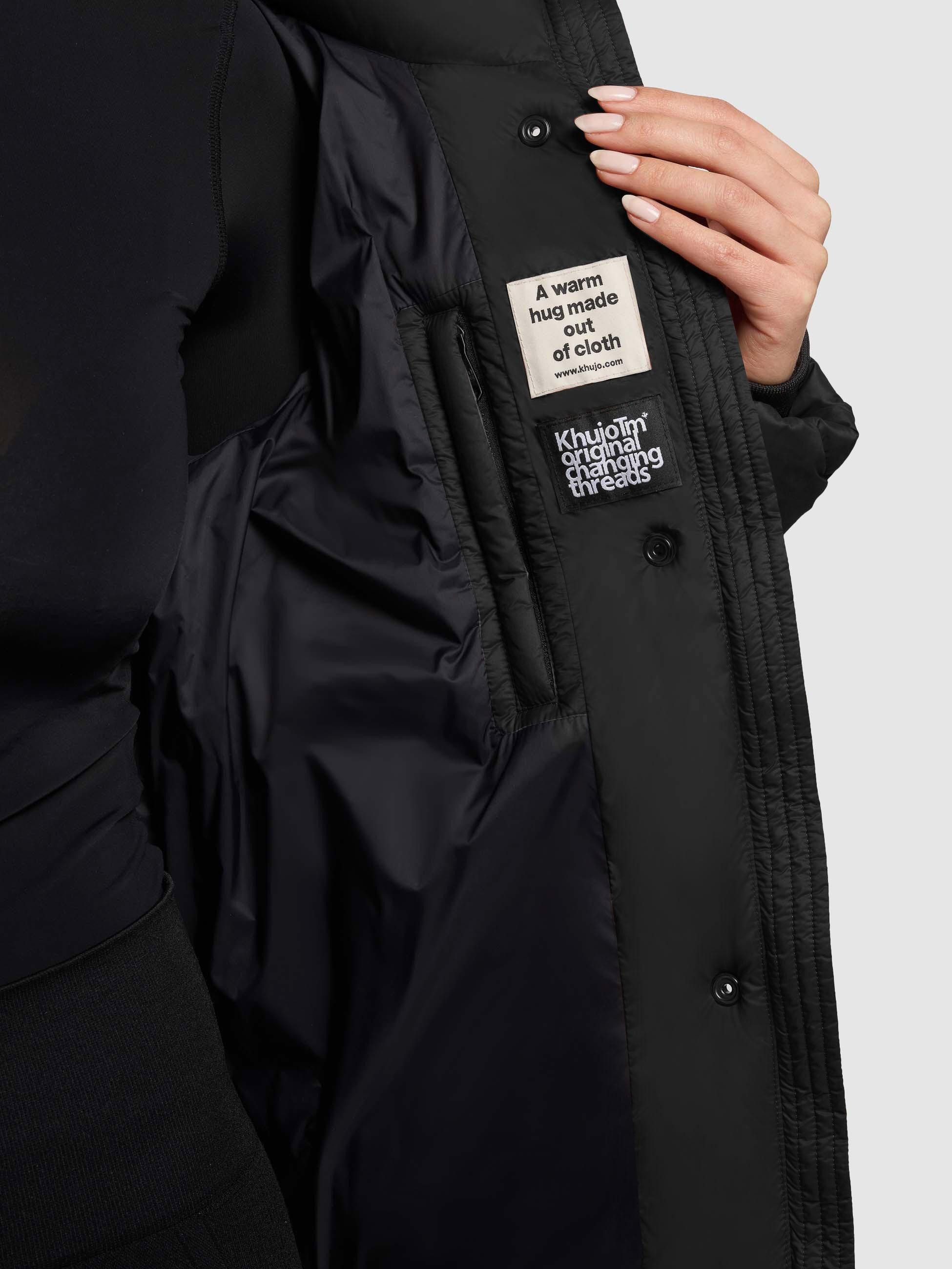 khujo Steppjacke Lilian Damen Winterjacke mit Karo-Steppung