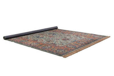 Teppich Teppich Vintage orient türkis 170*240 cm, Zuiver, Höhe: 1 mm