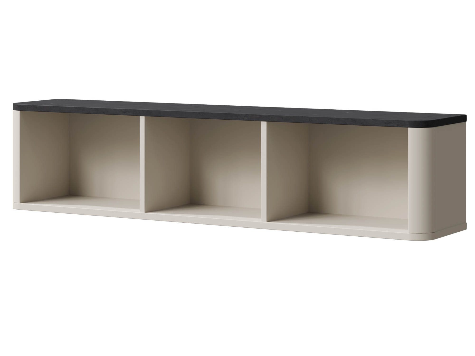 Beautysofa Wandregal MIA mit 3 offenen Fächern, modernes Hängeregal, 3 Farbkombinationen zur Auswahl