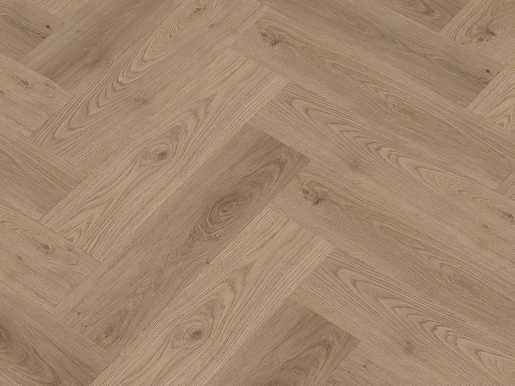 Check Vinylboden Herringbone Eiche – Fischgrät Klick Vinyl, robust -2072H;2074H:etc.-, inkl. Trittschall Premium, Packung, In 1 Packung: 20 Paneele - 1,752m², NK 42, 5,5 mm