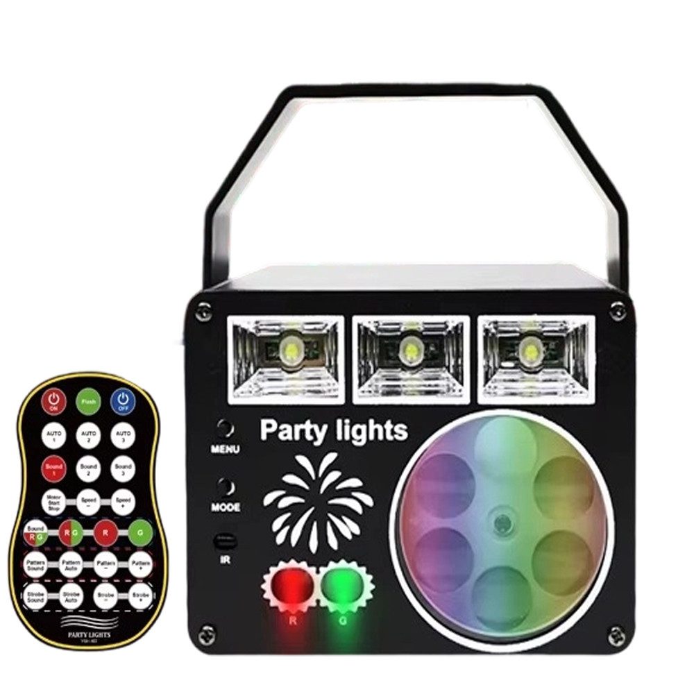 Topcony LED Discolicht DJ Discolicht Partylicht, Discolicht Mini mit Fernbedienung, für Party Fest Klub Halloween Weihnachten