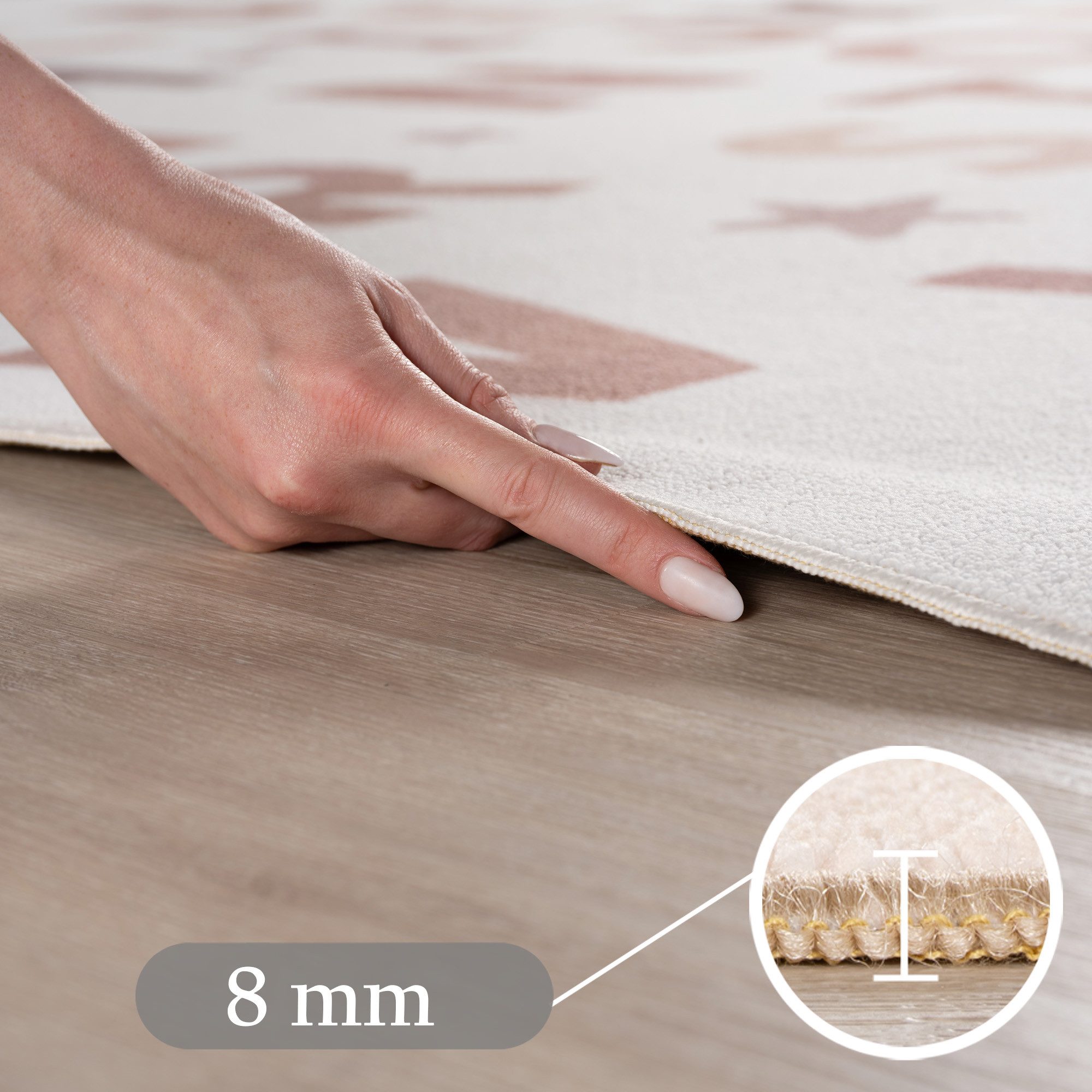 Carpettex Kinderteppich Alphabet Teppich Kinder, Rechteckig, Höhe: 8 mm