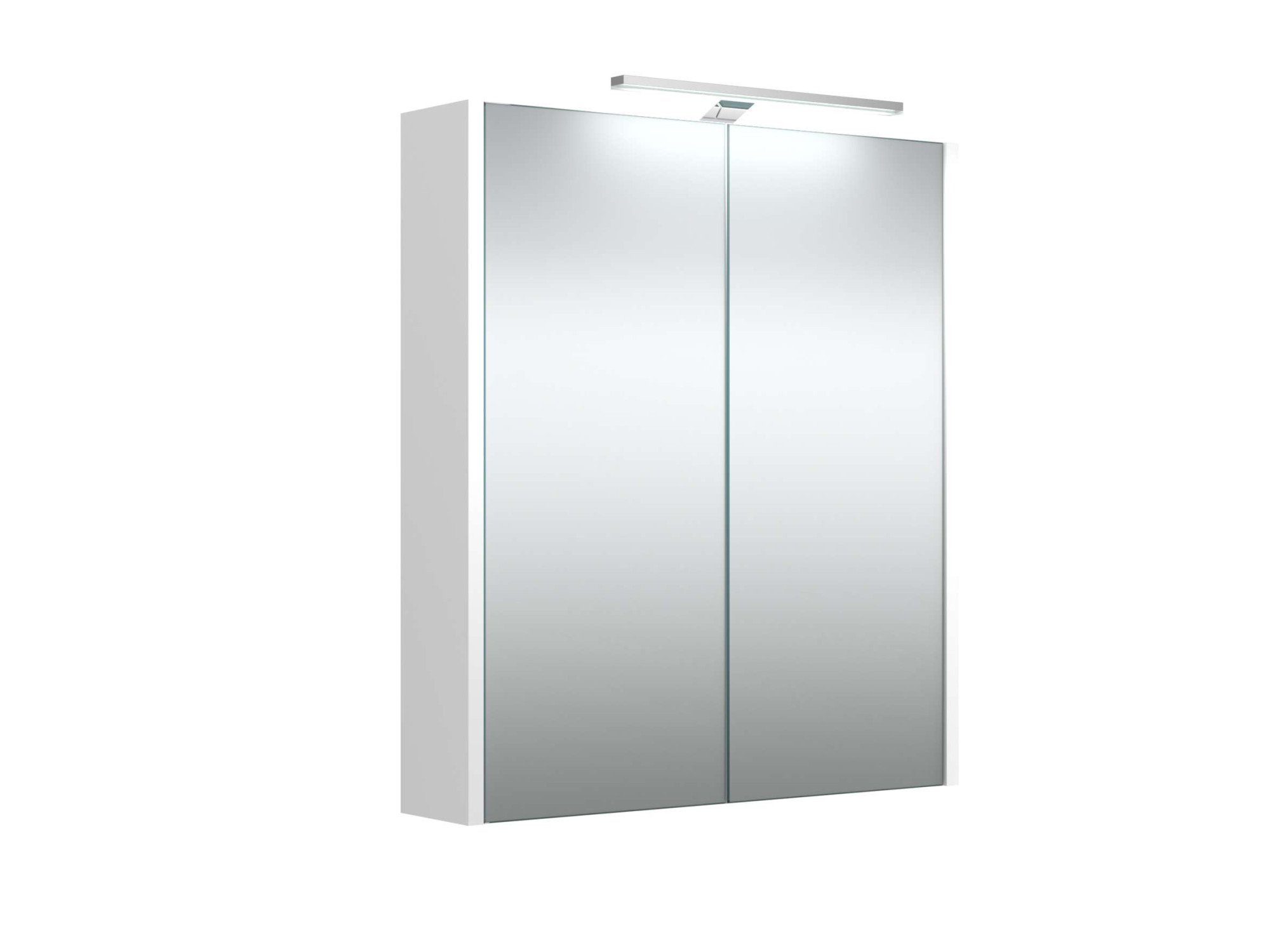 welltime Badezimmerspiegelschrank Joy, Badmöbel, mit Beleuchtung, Wandmontage mit Spiegeltüren und LED, IP 44, FSC®-zertifiziert