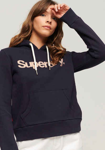 Superdry Kapuzensweatshirt METALLIC CORE LOGO HOODIE