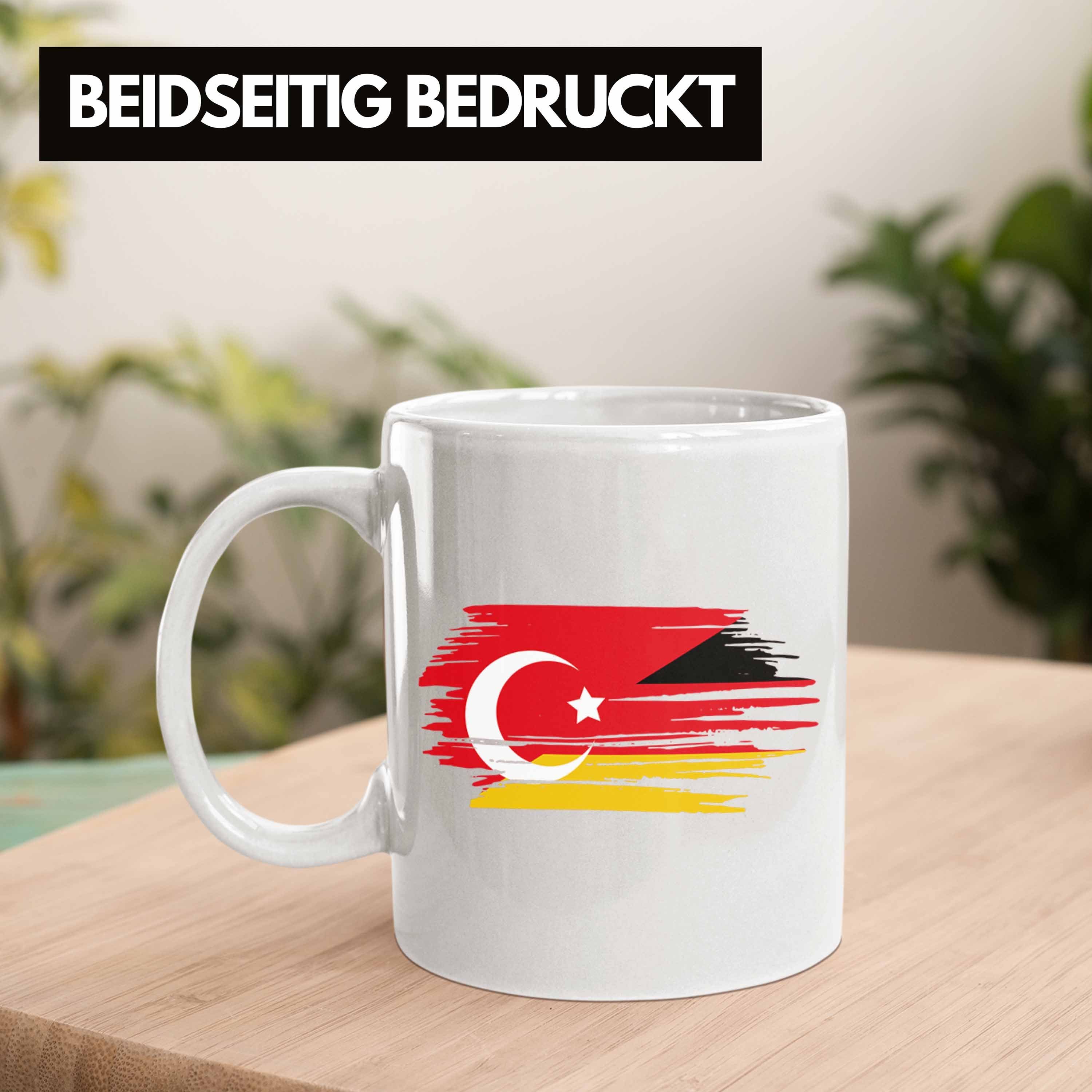 Türken - Geschenk Türke Deutschland Halb Trendation Tasse Tasse Geschenkidee Halb Türke Trendation Weiss