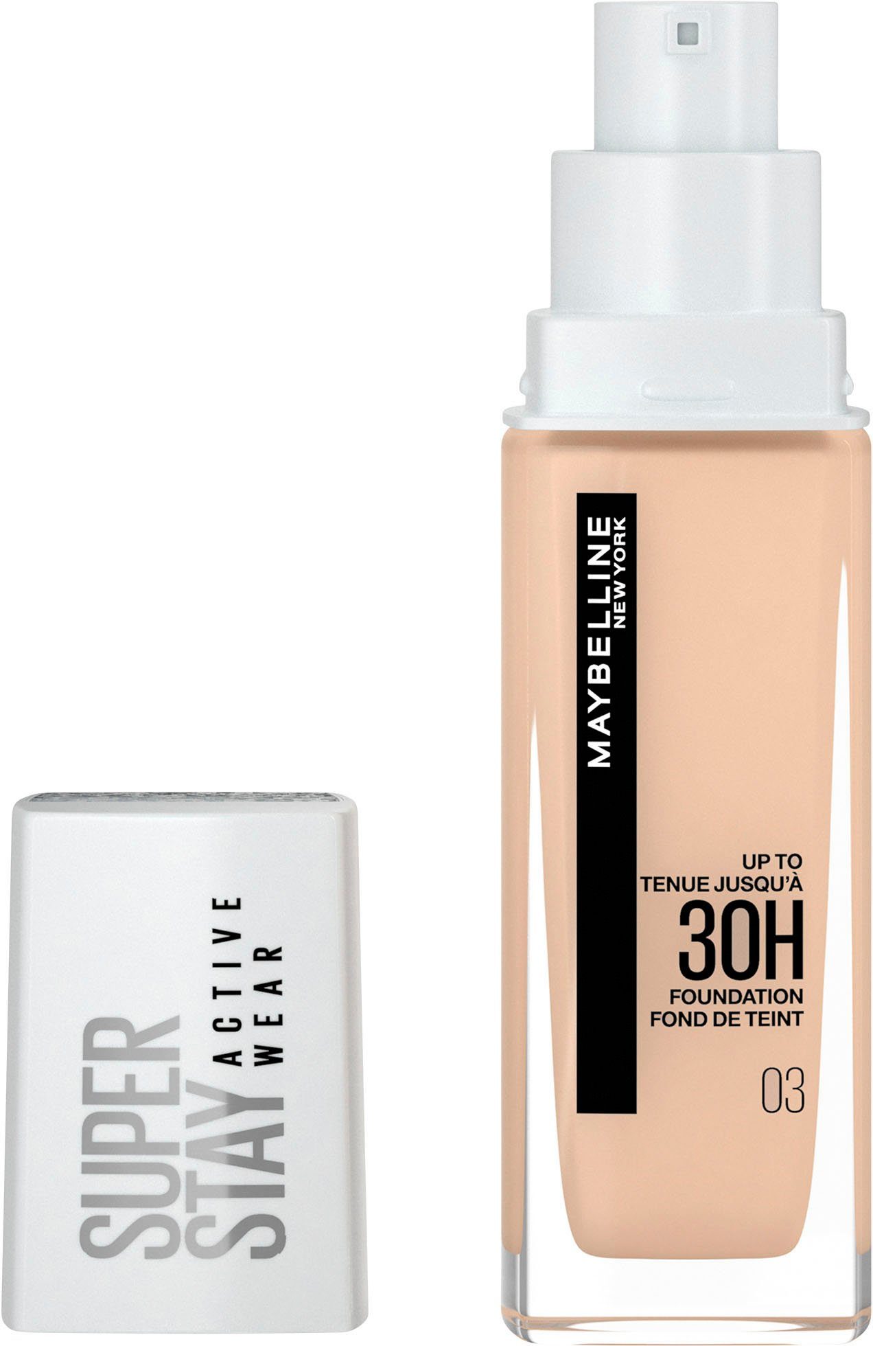 MAYBELLINE NEW Wear YORK Active 3 Super Ivory Stay Foundation True