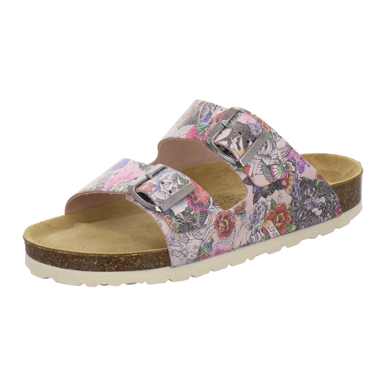 AFS-Schuhe 210091 Zweischnaller Pantolette für Damen mit Fußbett, bequeme S günstig online kaufen