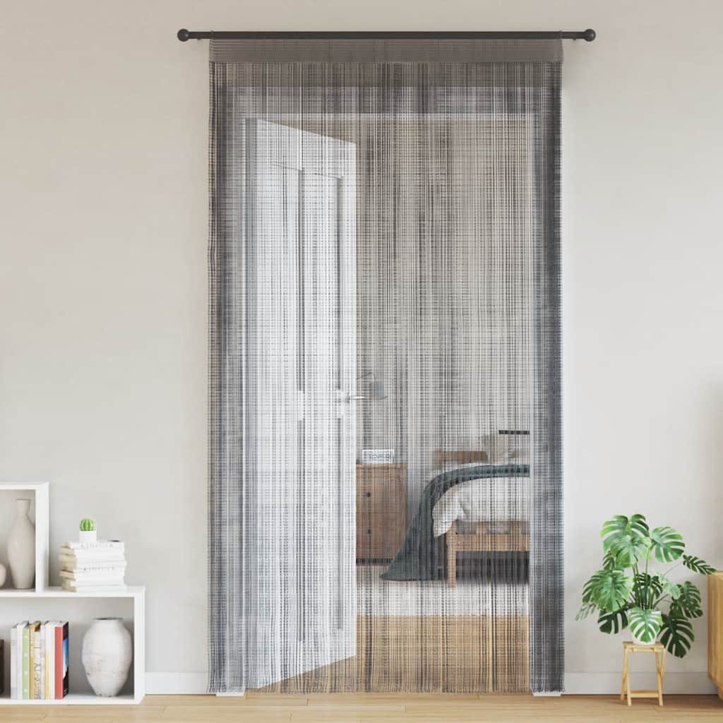 vidaXL Vorhang Fadenvorhänge 2 Stk. Anthrazit 140x250 cm (2 St)