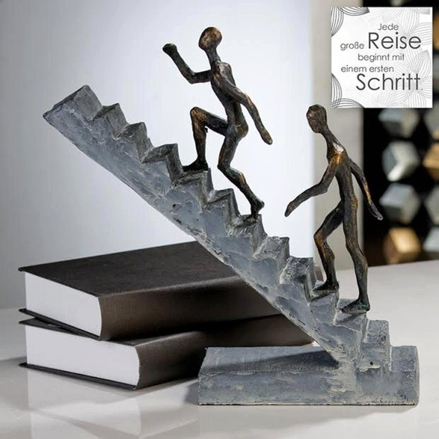 Dekoobjekt B Figuren Treppe Skulptur Kunst Dekoration GILDE Staircase 28cm Höhe Moderne