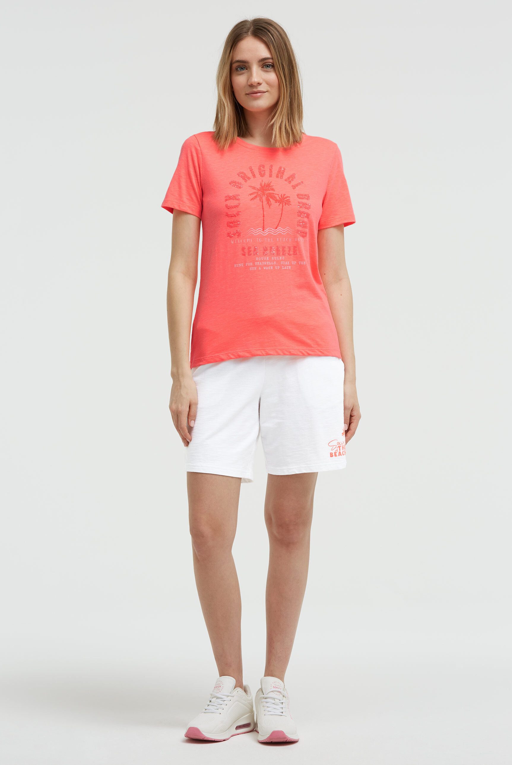 SOCCX Rundhalsshirt mit Baumwolle